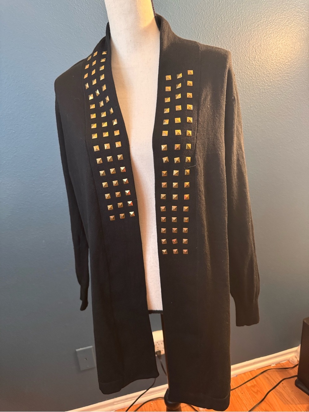 Esperanza New York Black Knit Top with Subtle Texture
